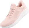A pink Skechers sneaker is shown against a white background. Voir les images du produit