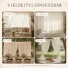 Vorhänge Leinenoptik Creme Halbtransparent Vorhang Voile Produktbild-Vorschau 7