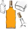 KADAX szklana butelka na nalewkę 500 ml z długą złotą Podgląd zdjęcia produktu 1