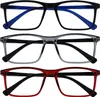 OPULIZE Ink Lesebrille - 3er Pack - Großer Rechteckiger Produktbild-Vorschau 1