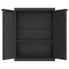 vidaXL Armoire de jardin noir 65x37x85 cm PP Voir les images du produit 10