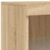 vidaXL Credenza con luci LED rovere Sonoma 60,5x37x100 cm Anteprima dell’immagine prodotto 10