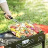 Großer Edelstahl Grillguthalter Grillkorb Faltbar Tragbark Produktbild-Vorschau 10