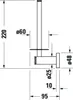 DURAVIT 0099154600 D-Code Ersatzrollenhalter Schwarz Produktbild-Vorschau 3