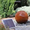 CLGarden Cortenstahl Kugelbrunnen mit Solar Akku Pumpe für Produktbild-Vorschau 1