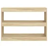 vidaXL Regál na knihy/rozdeľovač izieb Sonoma Oak 100x30x72 Náhľad obrázku produktu 3