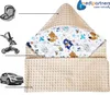 Kuscheldecke für babys, Einschlagdecke, Baumwolle, 85x85, Produktbild-Vorschau 6