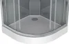 SAT Komplettdusche Viertelkreis 90x90 cm 6mm Produktbild-Vorschau 5