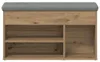vidaXL Lavica na topánky Artisan dub 82x32x45,5 cm Materiál Náhľad obrázku produktu 4