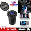 12V QC 3.0 PD USB Auto KFZ Steckdose Dual USB Ladegerät Produktbild-Vorschau 1