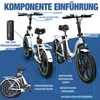 Evercross E-Bike 20" 7 Gang 48V/13Ah Elektrofahrrad Produktbild-Vorschau 2