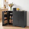 COSTWAY Küchenschrank, Sideboard auf Rollen, Buffetschrank Produktbild-Vorschau 8