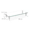 Relaxdays Bildschirmständer Glas, TV Aufsatz, Produktbild-Vorschau 4