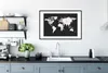 MuchoWow® MuchoWow® Gerahmtes Poster Weltkarte - Marmor - Produktbild-Vorschau 4