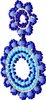 joella damen ohrringe - blau, one size Produktbild-Vorschau 2