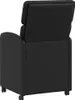 vidaXL Esszimmerstühle mit Rollen 2 pcs Schwarz 58 x 65 x Produktbild-Vorschau 6
