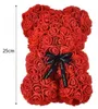 růžový medvídek medvídek z růží dárek pro ženu 25 cm Náhled obrázku produktu 5
