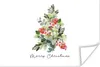 MuchoWow® Poster Weihnachtsbaum - Aquarell - Zitat 120x80 Produktbild-Vorschau 1