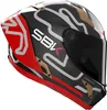 Nolan X-804 RS Ultra Carbon SBK Helm, grau/rot, M (58) Produktbild-Vorschau 2