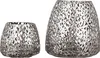 GILDE Windlicht, "Purley", Metall, silberfarben, VE 2, H. Produktbild-Vorschau 1