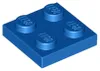 Lego® 2x2 destičky 3022 - 10 kusů modrá Náhled obrázku produktu 2