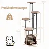 COSTWAY Katzenbaum 183cm, Kratzbaum mit 4 Plattformen, Produktbild-Vorschau 3