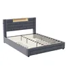 Cama tapizada INONEFT de 160x200 cm con puertos USB y Vista previa de la imagen del producto 9