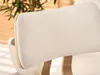 Tabouret de bar pivotant IBELINA - crème / chêne Voir les images du produit 4