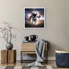 Poster - Poster ohne Rahmen - Astronaut Erde Raum - 50x50 Produktbild-Vorschau 6