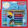 The image shows the packaging of a set of STABILO Trio DECO fiber-tip pens, with the pens displayed inside. Voir les images du produit