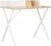 vidaXL Stôl biely a prírodný 80x50x84 cm Náhľad obrázku produktu 7