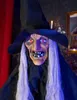 Animierte Gruselhexe Halloween Deko – 183 cm Produktbild-Vorschau 5