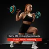 GORILLA SPORTS® Langhantelstange - 130 cm, mit 2 Produktbild-Vorschau 3
