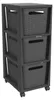 Cassettiera BRISEN 3x16L con ruote antracite Anteprima dell’immagine prodotto 1