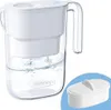 A white water filter pitcher with a separate filter cartridge shown next to it. Anteprima dell’immagine prodotto