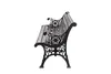 Zahradní lavička s litinovým rámem, vyrobená z masivního Náhled obrázku produktu 2