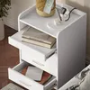 Nachttisch Vicco Edis Weiß 45 x 64 cm mit 3 Schubladen, Produktbild-Vorschau 4
