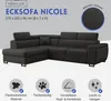 MÖBEL LUX Ecksofa NICOLE, L-Form Sofa mit Schlaffunktion, Produktbild-Vorschau 3