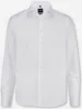 A white long-sleeved dress shirt is displayed front and center against a plain white background. Produktbild-Vorschau