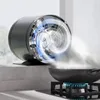 A fan is shown extracting steam from a cooking pot on a stove. Náhled obrázku produktu