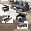 U-Form Ecksofa mit Staufunktion & Schlaffunktion - Inkl. Produktbild-Vorschau 5