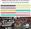 100 sztuk bezpieczników Mini Blade Auto Car Truck Podgląd zdjęcia produktu 5