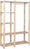 STOLMAK Garderobenständer Holz 110x170x38 cm Kiefernholz Produktbild-Vorschau 6