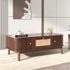 okwish Table basse en rotin avec tiroirs et portes Voir les images du produit 1