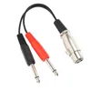Zvukový rozbočovací kábel XLR samec na XLR samica Dvojitý Náhľad obrázku produktu 7