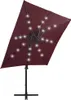 vidaXL Slunečník s LED osvětlením 250 cm Bordeaux red Náhled obrázku produktu 2