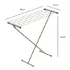 A beige drying rack with dimensions indicated. Anteprima dell’immagine prodotto