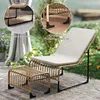 Fauteuil de détente Outsunny en rotin avec repose-pieds, Voir les images du produit 7