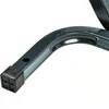 A close-up view of the metal leg of a motorcycle stand with a black rubber foot. Produktbild-Vorschau