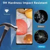 A marketing image showing a smartphone screen protector being tested against impact and comparing its durability to other screen protectors. Produktbild-Vorschau